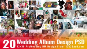 12×36 Photo Album Design Psd Template 2025